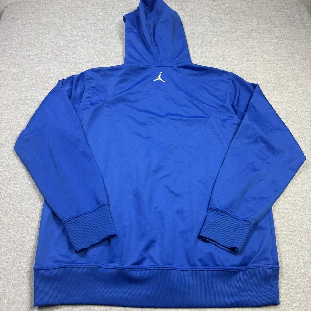 Jordan Full Zip Hoodie Mens Medium Blue Fleece Hooded Pockets Zip Pocket‎